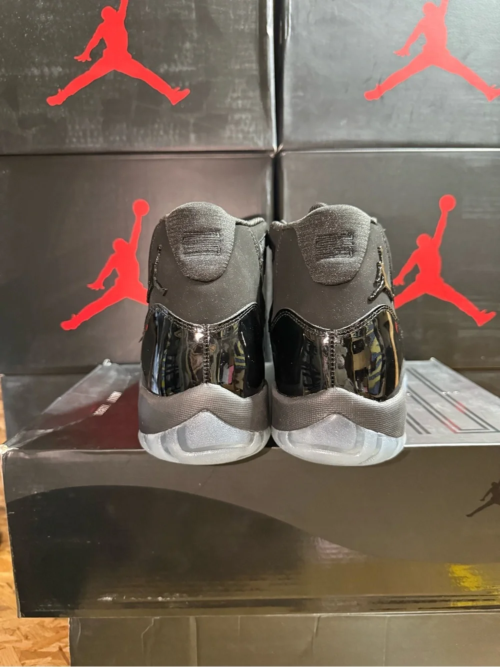 Air Jordan 11 Cap and Gown- Black